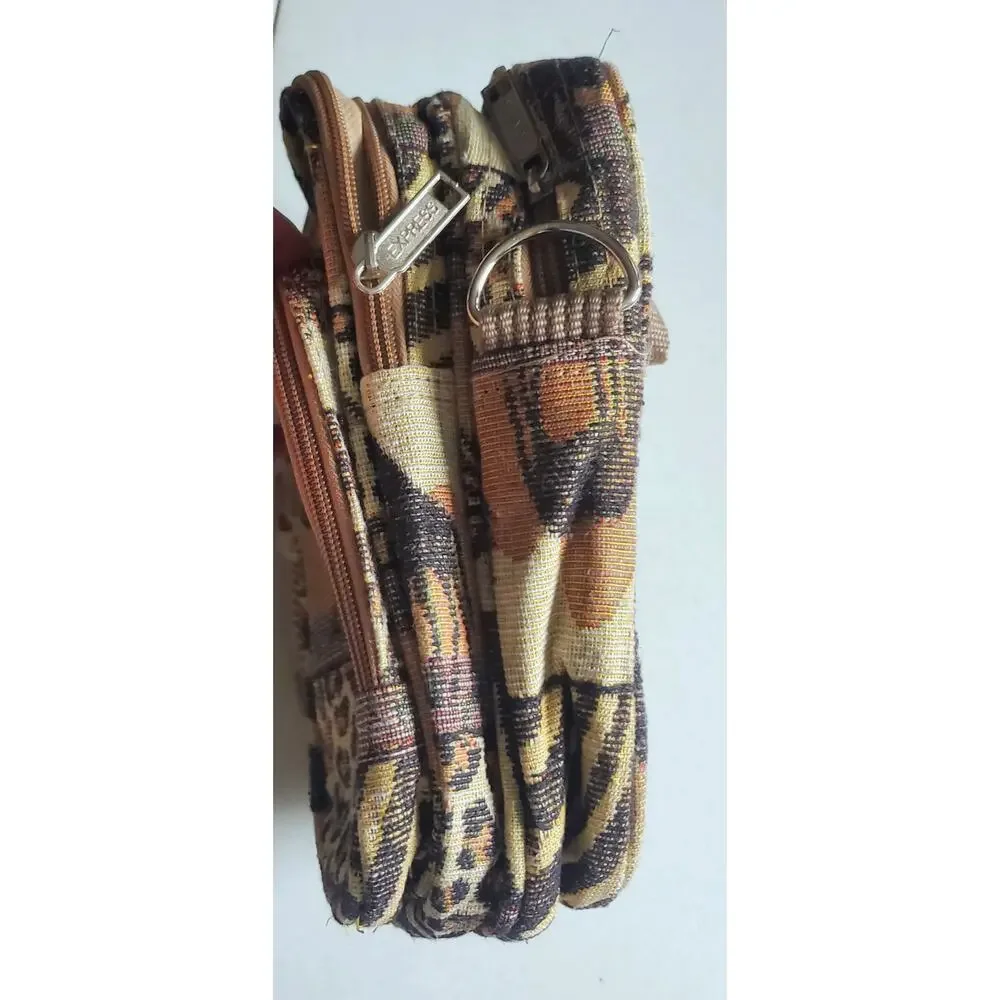 Vintage Express Pioneer Unisex Safari Africa Tapestry Bag Tropical 90s Artsy